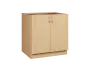 CS - 8D spodní skříňka, 2-dvéřová, 870x800x600, javor horský