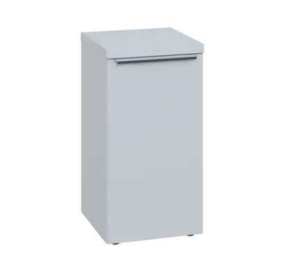 SIN 2 - 4D kancelářská skříň, 1-dveřová, pravá, 770x400x400, bílá