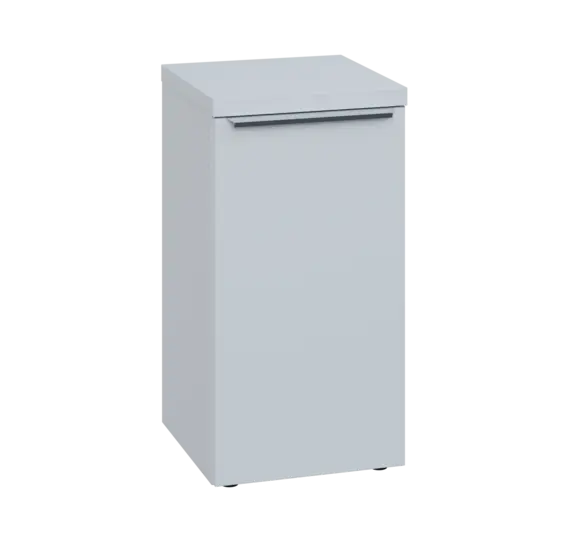 SIN 2 - 4D kancelářská skříň, 1-dveřová, pravá, 770x400x400, bílá