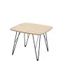 ROOSTER 60 konferenční stolek čtvercový, vrchní deska bardolino, nohy kovové