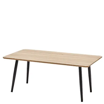 TEO 110 konferenční stolek obdélníkový, vrchní deska buk, rám kovový