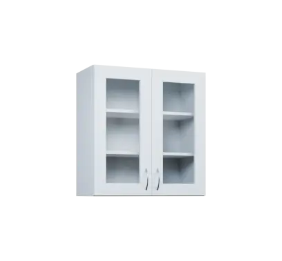 CHP - 7S horní skříňka, 2-dveřová, prosklená, 730x700x300, bílá