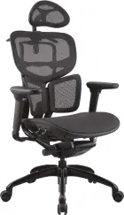 ERGOSIT, židle kancelářská, síťovina, černá