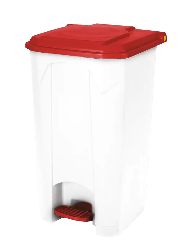 RECYCLE 65 - odpadkový koš, 65l, červené víko