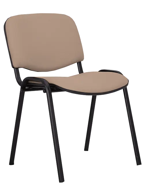 ANCONA N židle konferenční, kostra černá, látka béžová