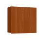 SIH - 8D horní skříňka, 2-dveřová, 750x800x300, olše jantar
