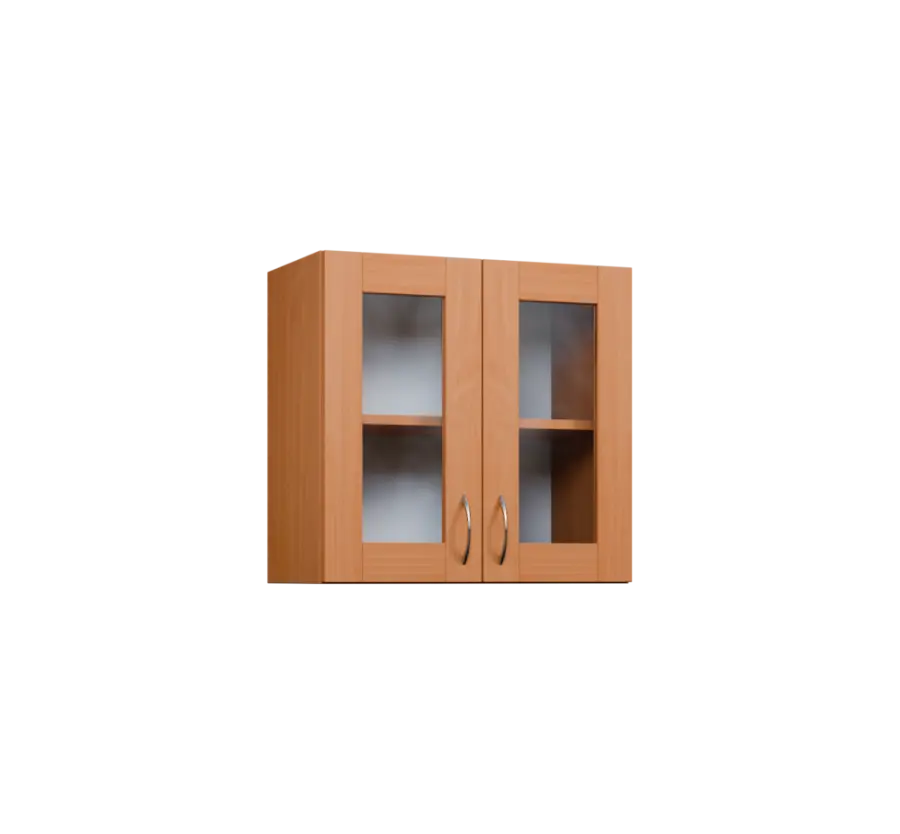 CH5 - 6S2 horní skříňka, 2-dveřová/prosklená, 580x600x300, buk royal