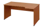 ERL 18 - 164 stůl kancelářský, rohový, pravý, dřevěná podnož, deska 18 mm, široký 1600 mm, olše jantar