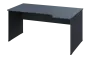 ERL 18 - 164 stůl kancelářský, rohový, pravý, dřevěná podnož, deska 18 mm, široký 1600 mm, antracit