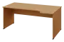 ERL 28 - 184 stůl kancelářský, rohový, pravý, dřevěná podnož, deska 25 mm, široký 1800 mm, buk royal