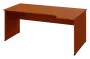 ERL 28 - 184 stůl kancelářský, rohový, pravý, dřevěná podnož, deska 25 mm, široký 1800 mm, třešeň šumavská