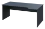 ERL 28 - 184 stůl kancelářský, rohový, pravý, dřevěná podnož, deska 25 mm, široký 1800 mm, antracit
