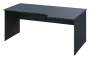 ERL 28 - 186 stůl kancelářský, rohový, pravý, dřevěná podnož, deska 25 mm, široký 1800 mm, antracit