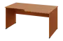 ERL 28 - 168 stůl kancelářský, rohový, pravý, dřevěná podnož, deska 25 mm, široký 1600 mm, olše jantar