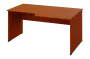ERL 28 - 168 stůl kancelářský, rohový, pravý, dřevěná podnož, deska 25 mm, široký 1600 mm, třešeň šumavská