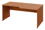 ERL 18 - 188 stůl kancelářský, rohový, pravý, dřevěná podnož, deska 18 mm, široký 1800 mm, olše jantar