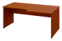 ERL 28 - 188 stůl kancelářský, rohový, pravý, dřevěná podnož, deska 25 mm, široký 1800 mm, třešeň šumavská