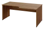ERL 28 - 188 stůl kancelářský, rohový, pravý, dřevěná podnož, deska 25 mm, široký 1800 mm, ořech světlý