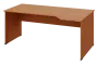 EZL 28 - 184 stůl kancelářský, rohový, pravý, dřevěná podnož, deska 25 mm, široký 1800 mm, olše jantar