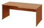 EZL 28 - 188 stůl kancelářský, rohový, pravý, dřevěná podnož, deska 25 mm, široký 1800 mm, olše jantar