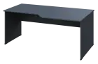 EZL 28 - 188 stůl kancelářský, rohový, pravý, dřevěná podnož, deska 25 mm, široký 1800 mm, antracit
