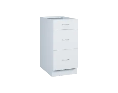 CS - 4Z33 spodní skříňka, 3-zásuvková, 870x400x600, bílá