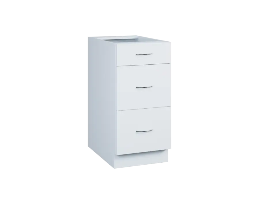 CS - 4Z33 spodní skříňka, 3-zásuvková, 870x400x600, bílá