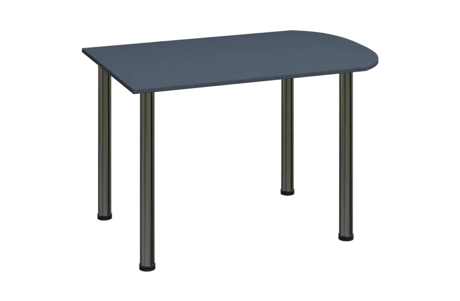 EJ 18 - 12 přístavba jednací, kovová podnož chrom, síla desky 18 mm, široká 1200 mm, antracit