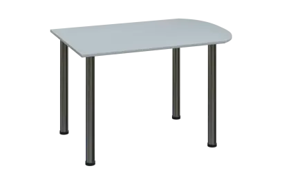 EJ 18 - 12 přístavba jednací, kovová podnož chrom, síla desky 18 mm, široká 1200 mm, šedá