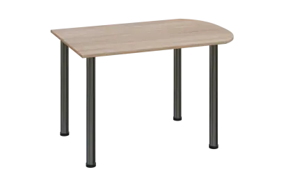 EJ 18 - 12 přístavba jednací, kovová podnož chrom, síla desky 18 mm, široká 1200 mm, dub bardolino