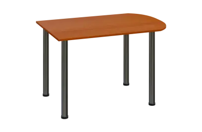 EJ 18 - 12 přístavba jednací, kovová podnož chrom, síla desky 18 mm, široká 1200 mm, třešeň šumavská