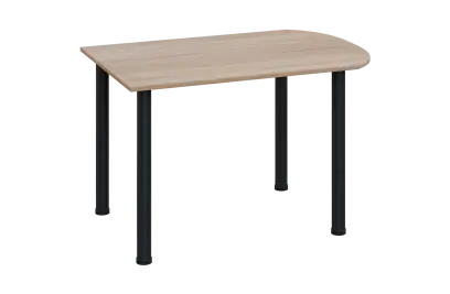 EJ 18 - 12 přístavba jednací, kovová podnož černá, síla desky 18 mm, široká 1200 mm, dub bardolino