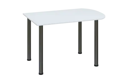 EJ 28 - 12 přístavba jednací, kovová podnož chrom, síla desky 25 mm, široká 1200 mm, bílá,