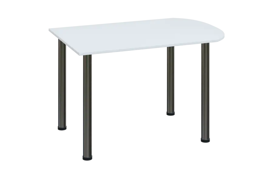 EJ 28 - 12 přístavba jednací, kovová podnož chrom, síla desky 25 mm, široká 1200 mm, bílá,