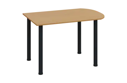 EJ 28 - 12 přístavba jednací, kovová podnož černá, síla desky 25 mm, široká 1200 mm, buk Royal