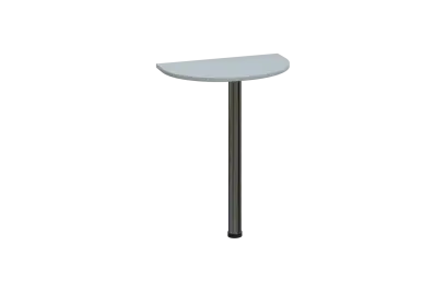 EJD 2 - 60 přístavba jednací, kovová podnož chrom, síla desky 25 mm, široká 600 mm, šedá