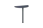 EJD 1 - 70 přístavba jednací, kovová podnož stříbrná, síla desky 18 mm, široká 700 mm, antracit