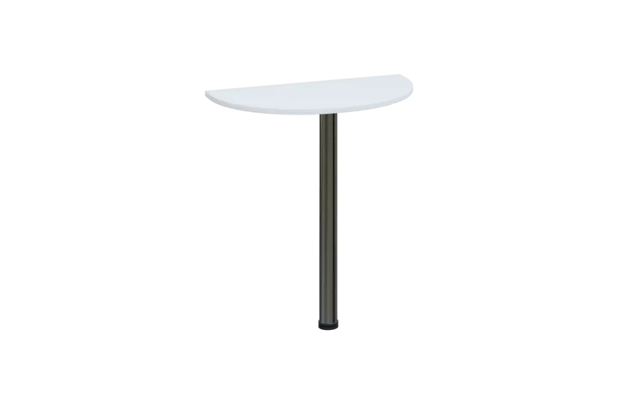 EJD 1 - 70 přístavba jednací, kovová podnož chrom, síla desky 18 mm, široká 700 mm, bílá