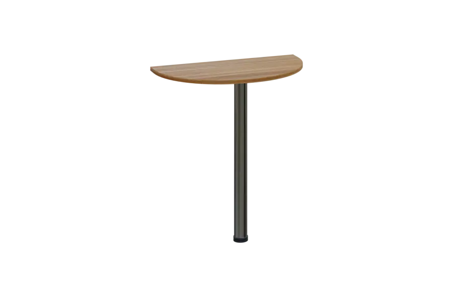 EJD 1 - 70 přístavba jednací, kovová podnož chrom, síla desky 18 mm, široká 700 mm, ořech světlý