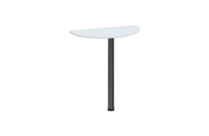 EJD 2 - 70 přístavba jednací, kovová podnož chrom, síla desky 25 mm, široká 700 mm, bílá