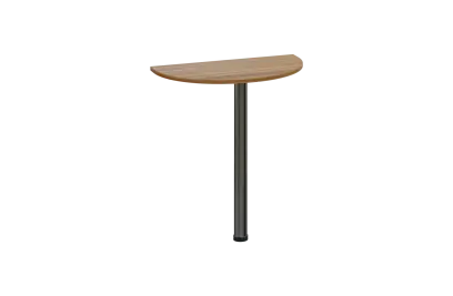 EJD 2 - 70 přístavba jednací, kovová podnož chrom, síla desky 25 mm, široká 700 mm, ořech světlý