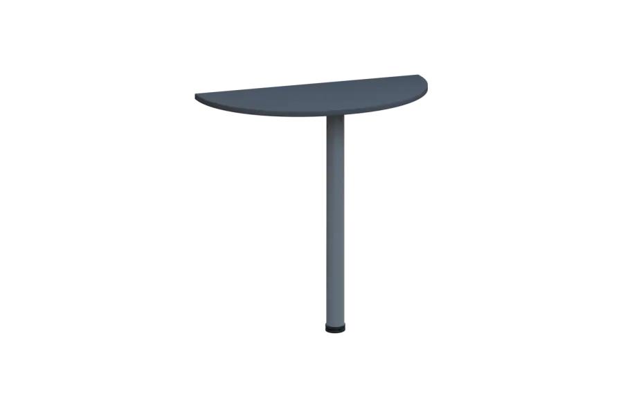 EJD 1 - 81 přístavba jednací, kovová podnož stříbrná, síla desky 18 mm, široká 800 mm, antracit