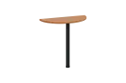 EJD 1 - 81 přístavba jednací, kovová podnož černá, síla desky 18 mm, široká 800 mm, olše jantar