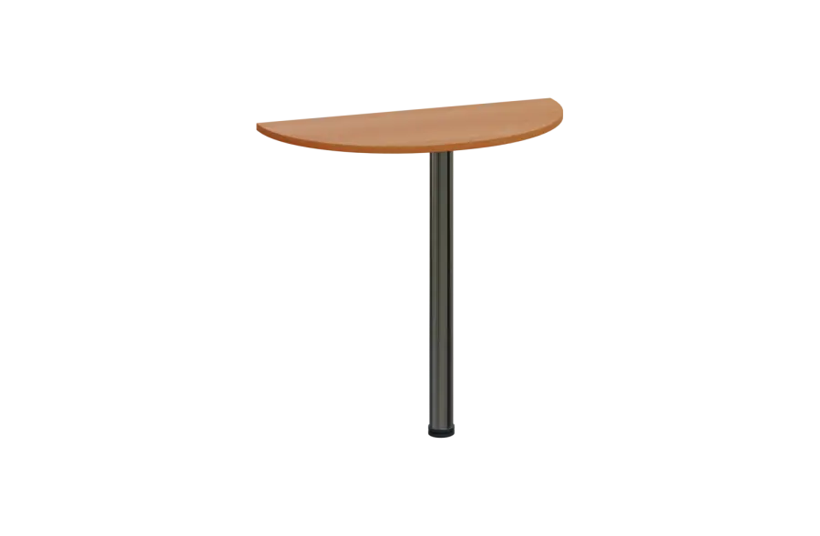 EJD 1 - 81 přístavba jednací, kovová podnož chrom, síla desky 18 mm, široká 800 mm, olše jantar