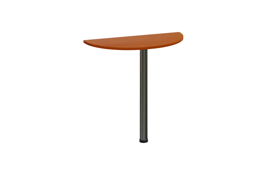 EJD 1 - 81 přístavba jednací, kovová podnož chrom, síla desky 18 mm, široká 800 mm, třešeň šumavská