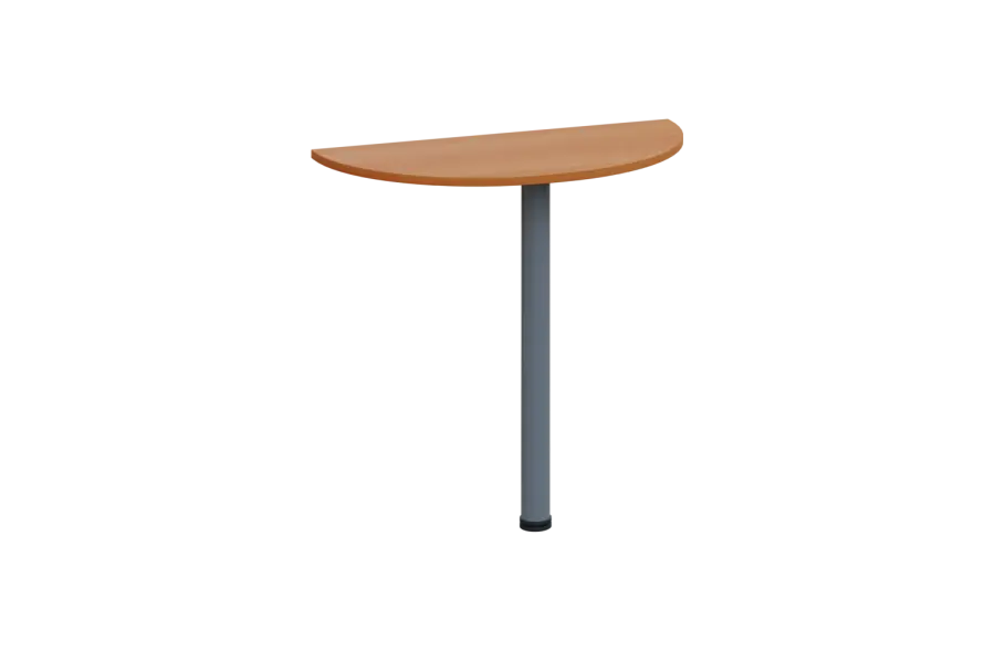 EJD 2 - 81 přístavba jednací, kovová podnož stříbrná, síla desky 25 mm, široká 800 mm, olše jantar