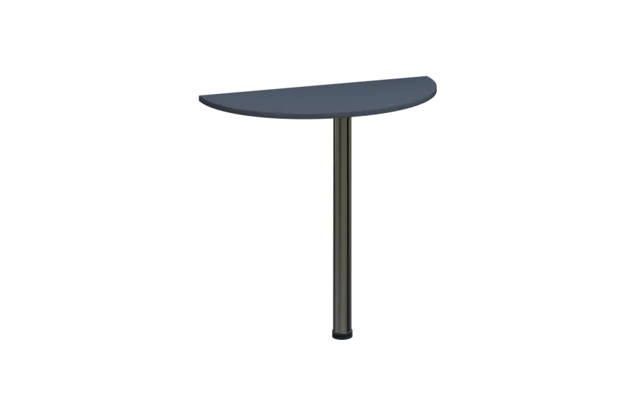 EJD 2 - 81 přístavba jednací, kovová podnož chrom, síla desky 25 mm, široká 800 mm, antracit