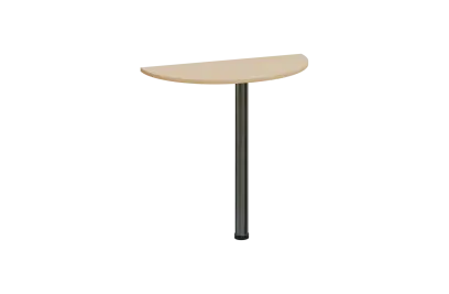 EJD 2 - 81 přístavba jednací, kovová podnož chrom, síla desky 25 mm, široká 800 mm, bříza irská