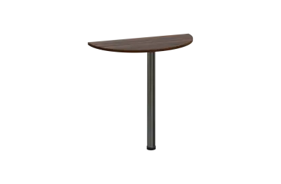 EJD 2 - 81 přístavba jednací, kovová podnož chrom, síla desky 25 mm, široká 800 mm, ořech královský