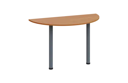 EJC 1 - 120 přístavba jednací, kovová podnož stříbrná, síla desky 18 mm, široká 1200 mm, olše jantar